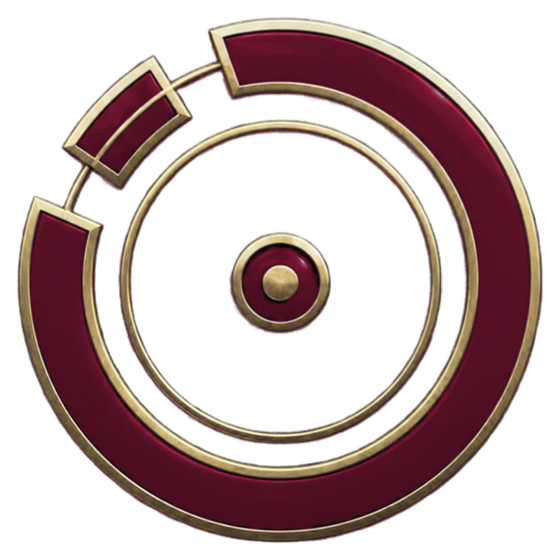Halebright seal: a broken ring, the piece carried back on a brass thread.